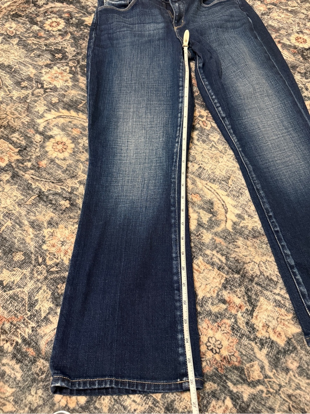 🦋 L’AGENCE| EUC Tati Cropped Micro Bootcut Jeans Haven Blue Women’s Size 27 - Picture 7 of 8